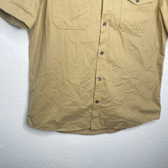 River Island Mens Shirt Size L  Brown Short Sleeve Button Down Collared Casual - Picture 7 of 13
